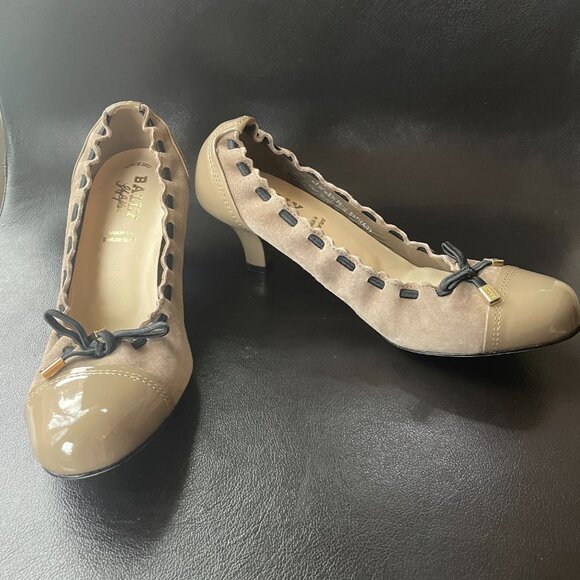 Bally High heel Styleflex pumps-Tan/Beige Made In Switzerland-5.5 - Picture 9 of 10